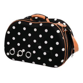 Bolso Transporte Maxpet Negro Lunares